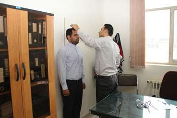 اجرای طرح غربالگری کارکنان اداره کل دامپزشکی استان زنجان به مناسبت هفته سلامت