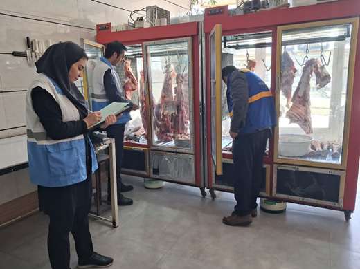 بازدید نظارتی مشترک‌ شبکه بهداشت، دامپزشکی از قصابی ها و فروشگاه عرضه مواد پروتینی شهرستان ایجرود