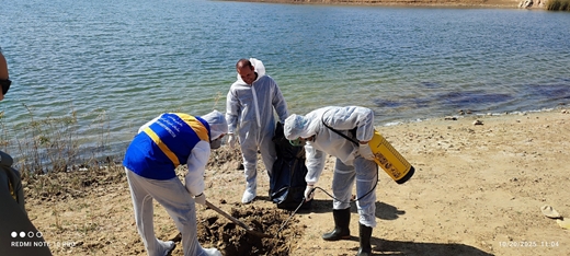 برگزاری مانور مشترک مقابله با بیماری آنفلوانزای فوق حاد پرندگان در شهرستان خدابنده